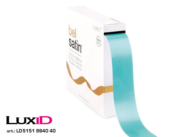 Bel satin 40 lichtblauw 40mm x 100m
